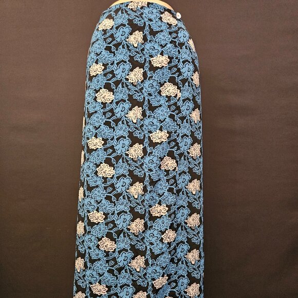 90s R-Wear Rampage Floral Wrap Maxi Skirt - Picture 2 of 10